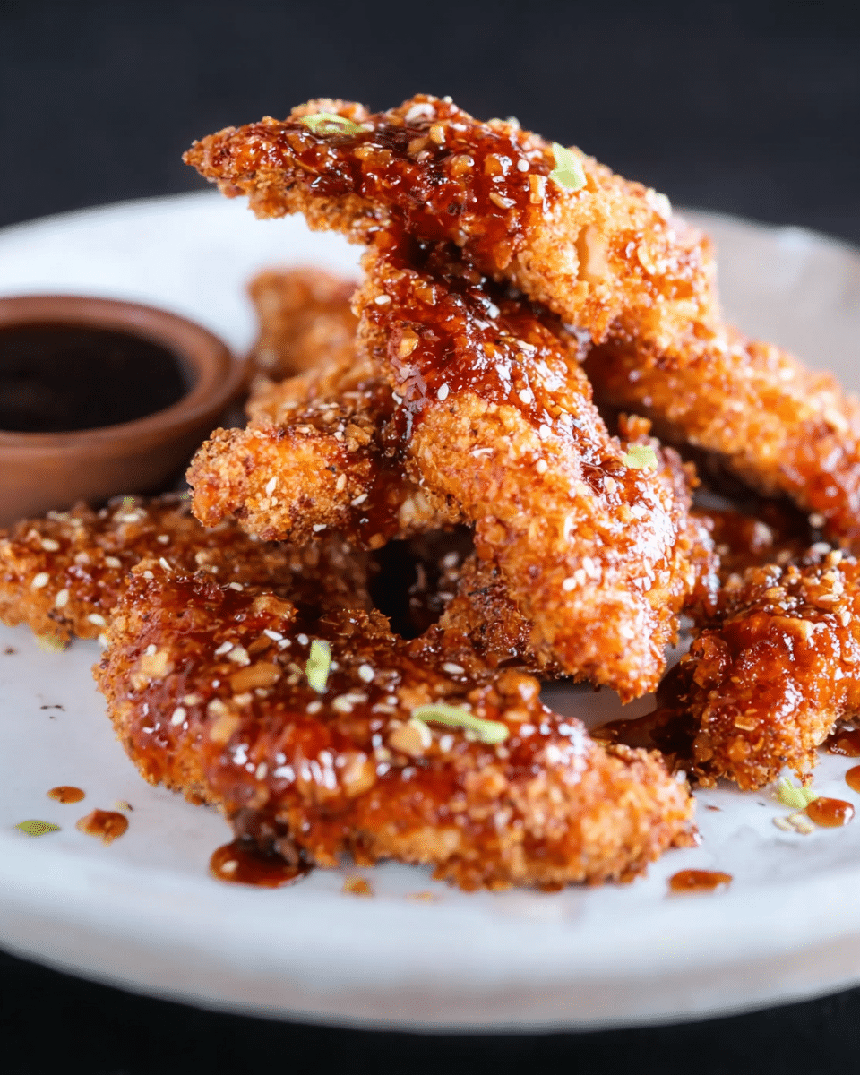 Honey Garlic Chicken Tenders (Air Fryer)
