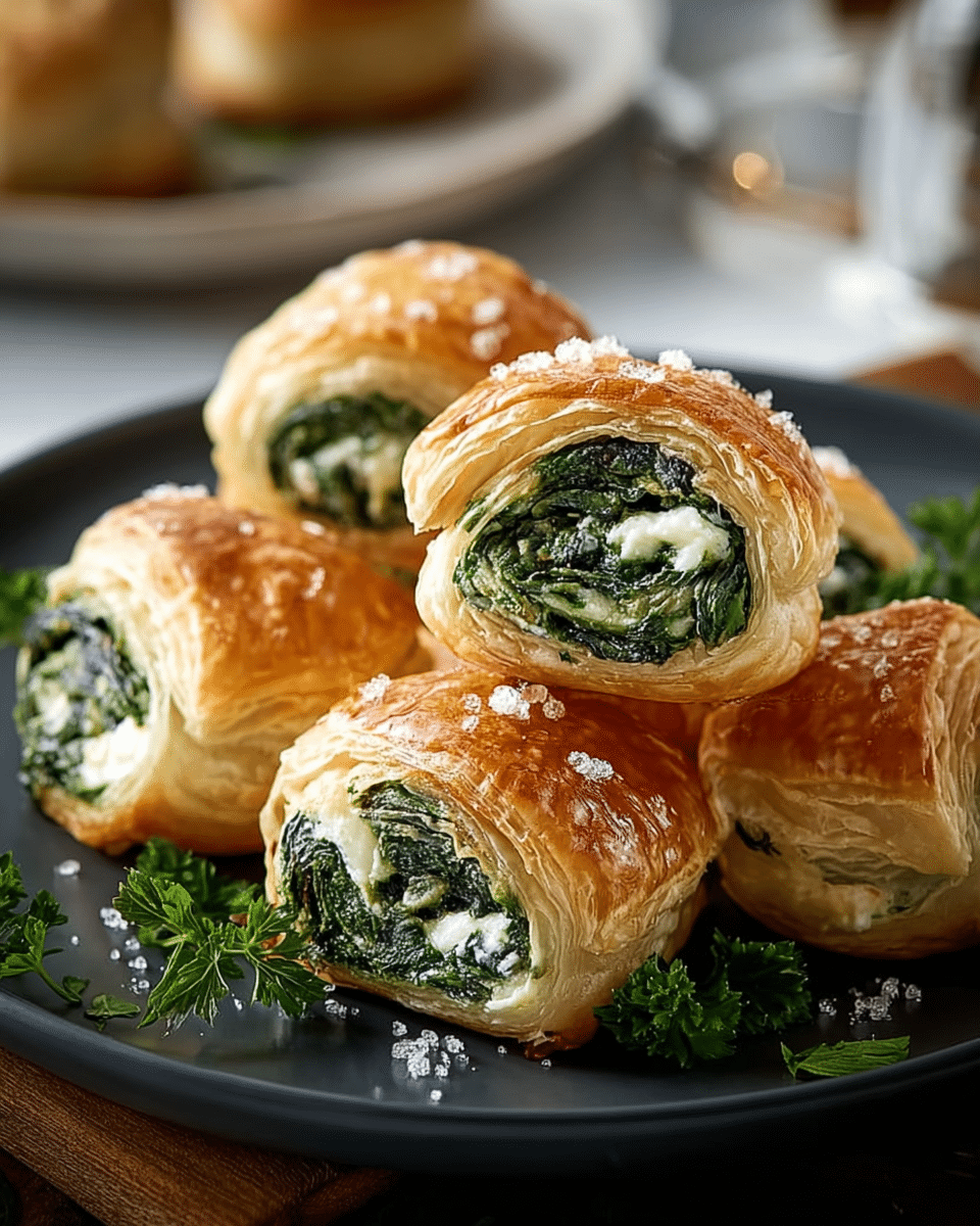Spinach Puffs with Cream Cheese