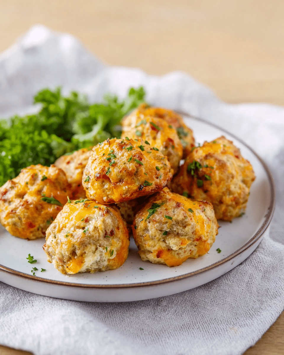 Sausage Balls with Cream Cheese