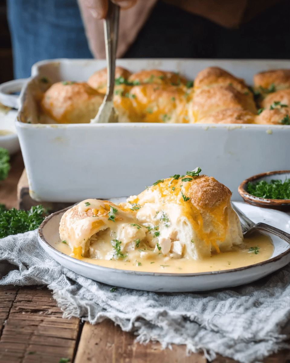 5-Ingredient Crescent Roll Chicken Casserole
