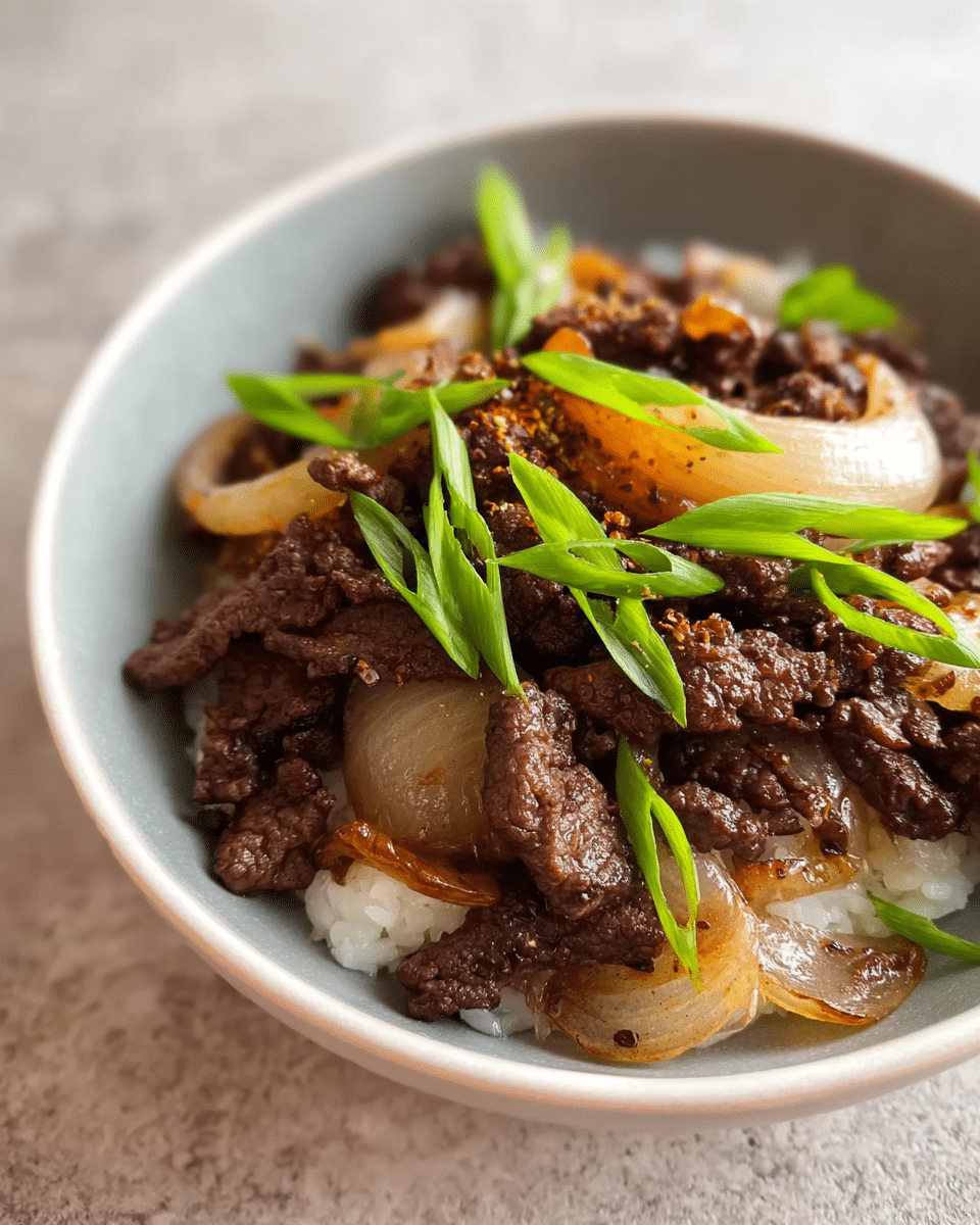 Beef and Onion Stir Fry