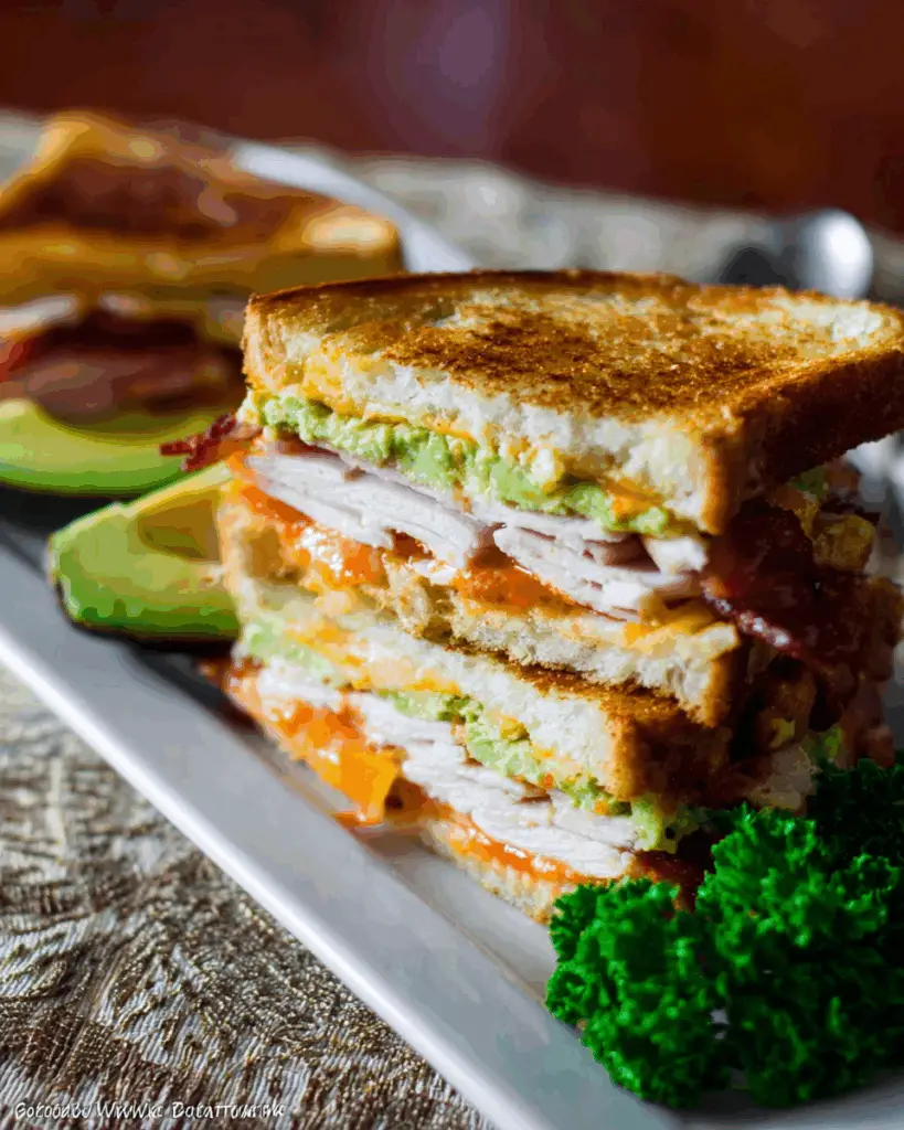 Turkey Avocado Club Sandwich