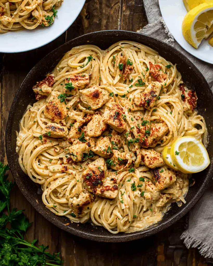 Quick and Easy Cowboy Butter Chicken Linguine