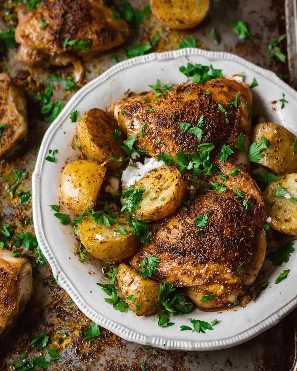 Oven-Baked Buttermilk Chicken and Potatoes