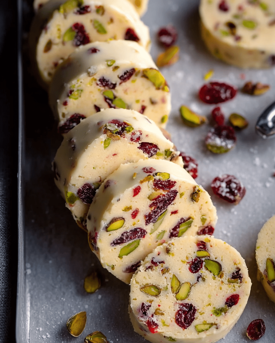 Cranberry Pistachio Shortbread