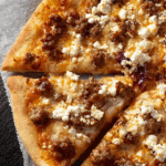 Hot Sausage Feta Honey Pizza