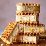 Mango and Miso Caramel Waffle Ice Cream Sandwiches