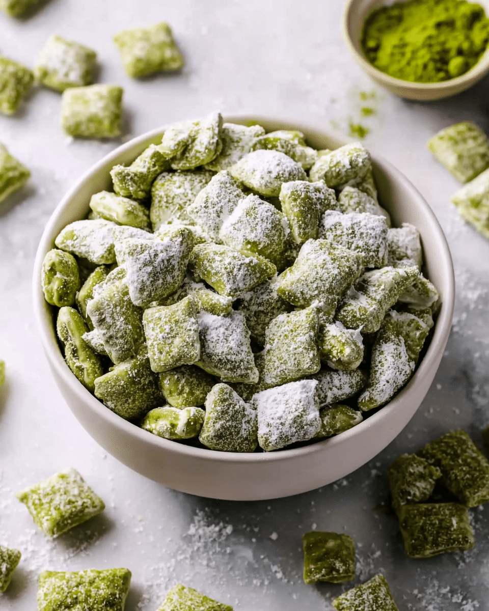 Matcha Puppy Chow