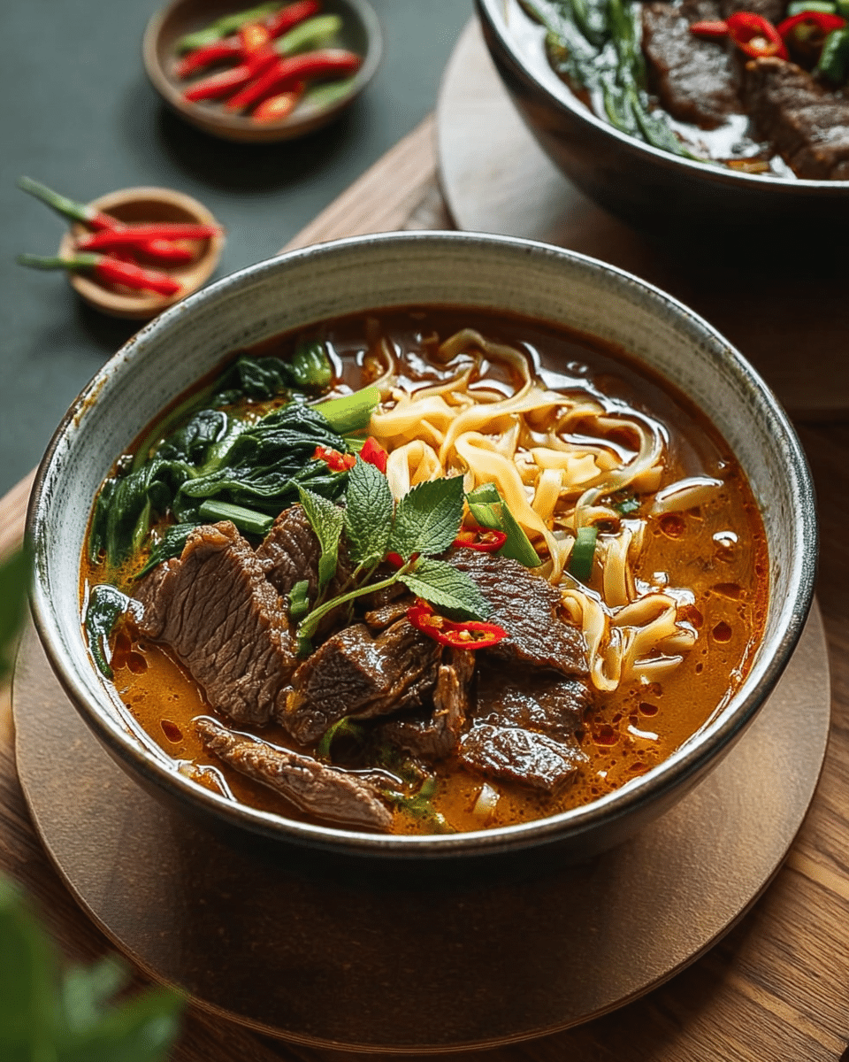 Satay Beef Noodle Soup