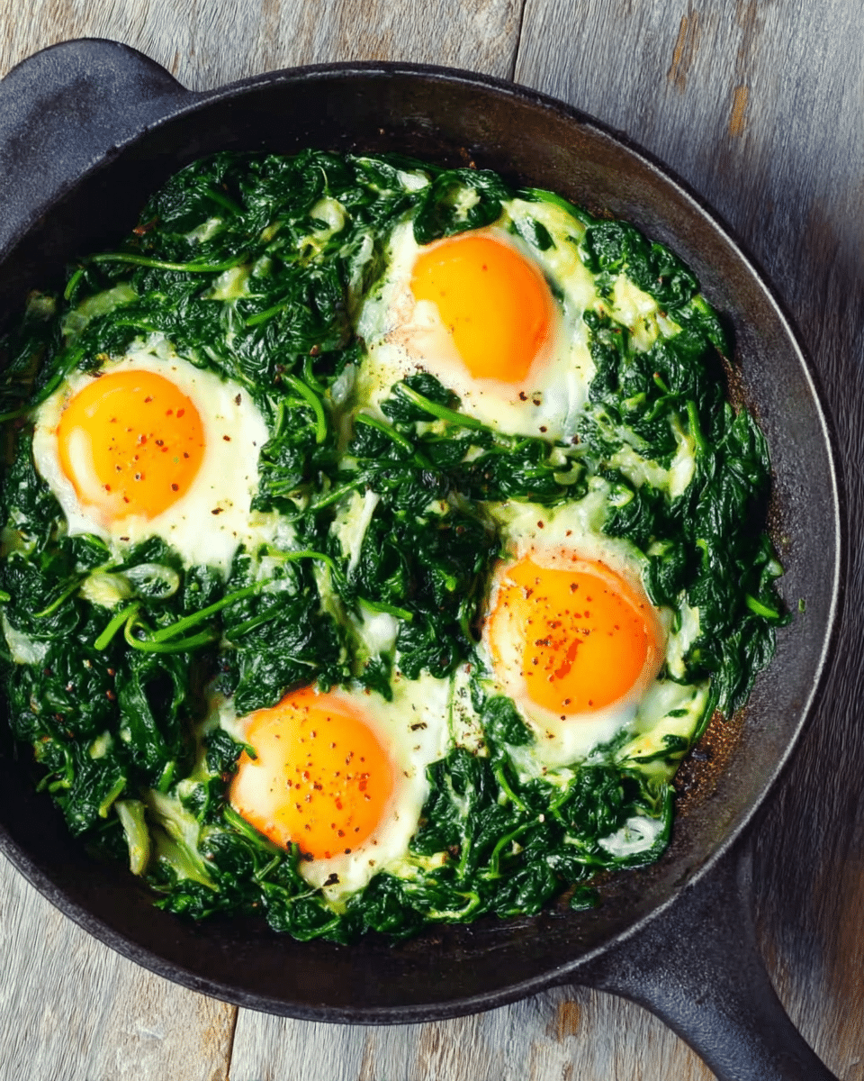 Spinach with Eggs