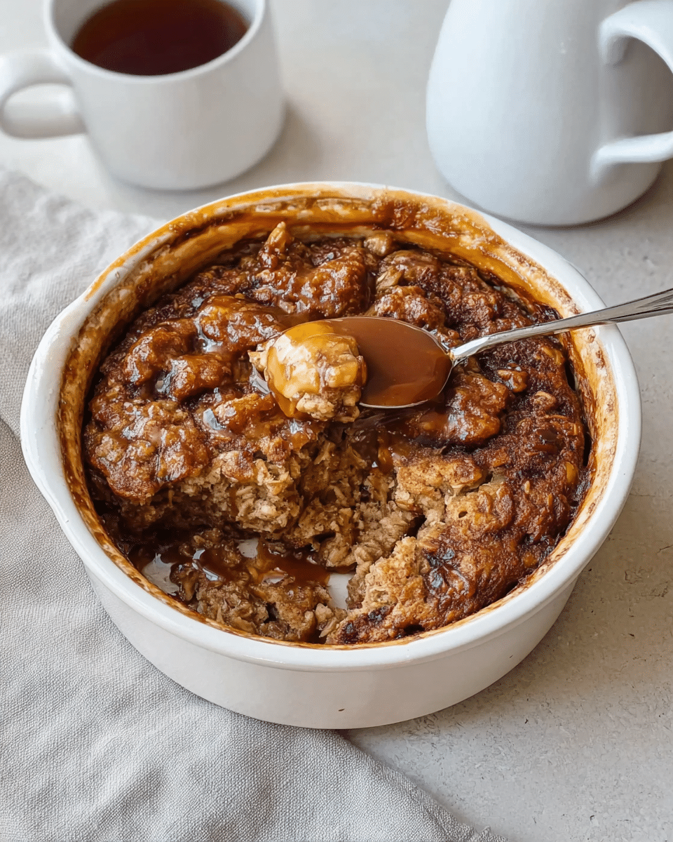 Sticky Toffee Baked Oats