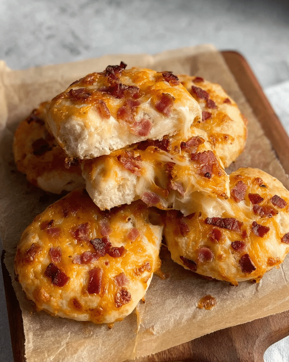 High Protein Cheese and Bacon Rolls