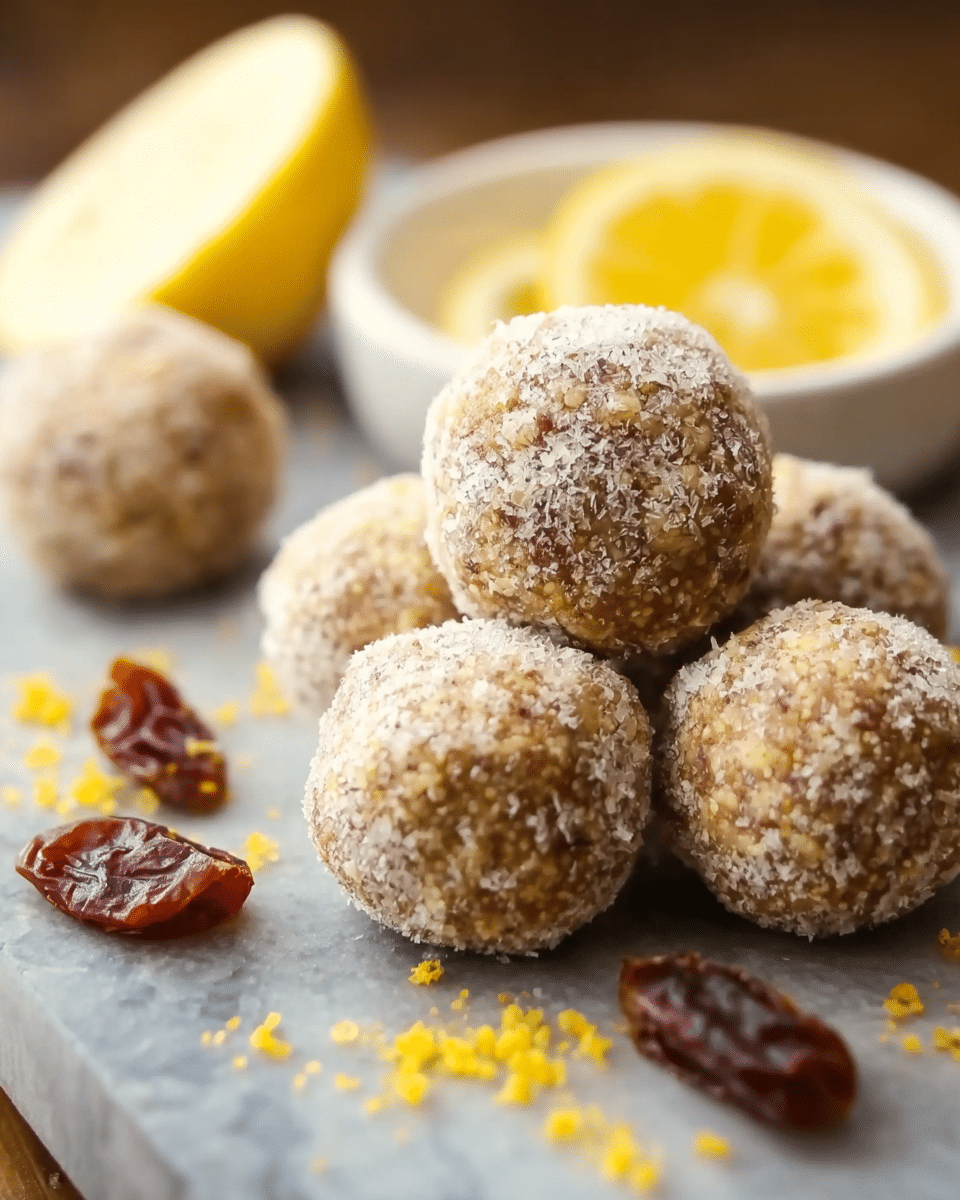 Lemon Millet Energy Bites