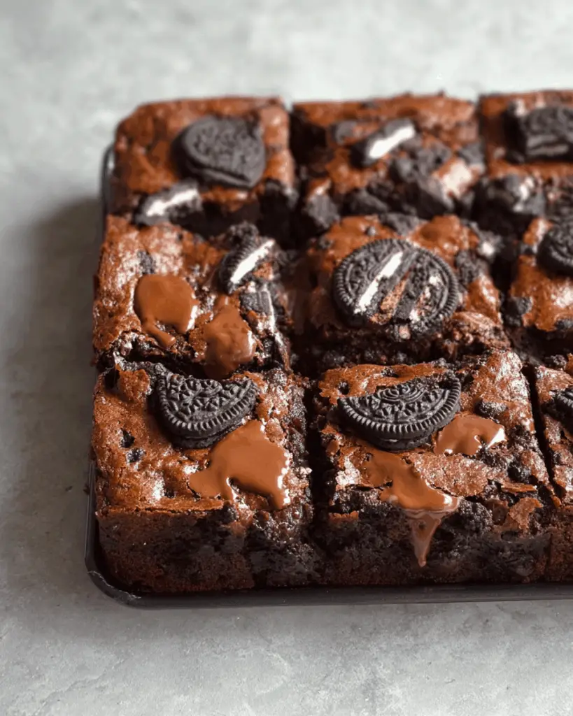 Easy Fudgy Oreo Brownie