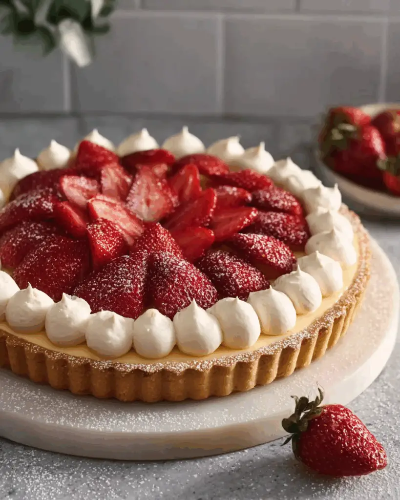 Strawberry Custard Tart