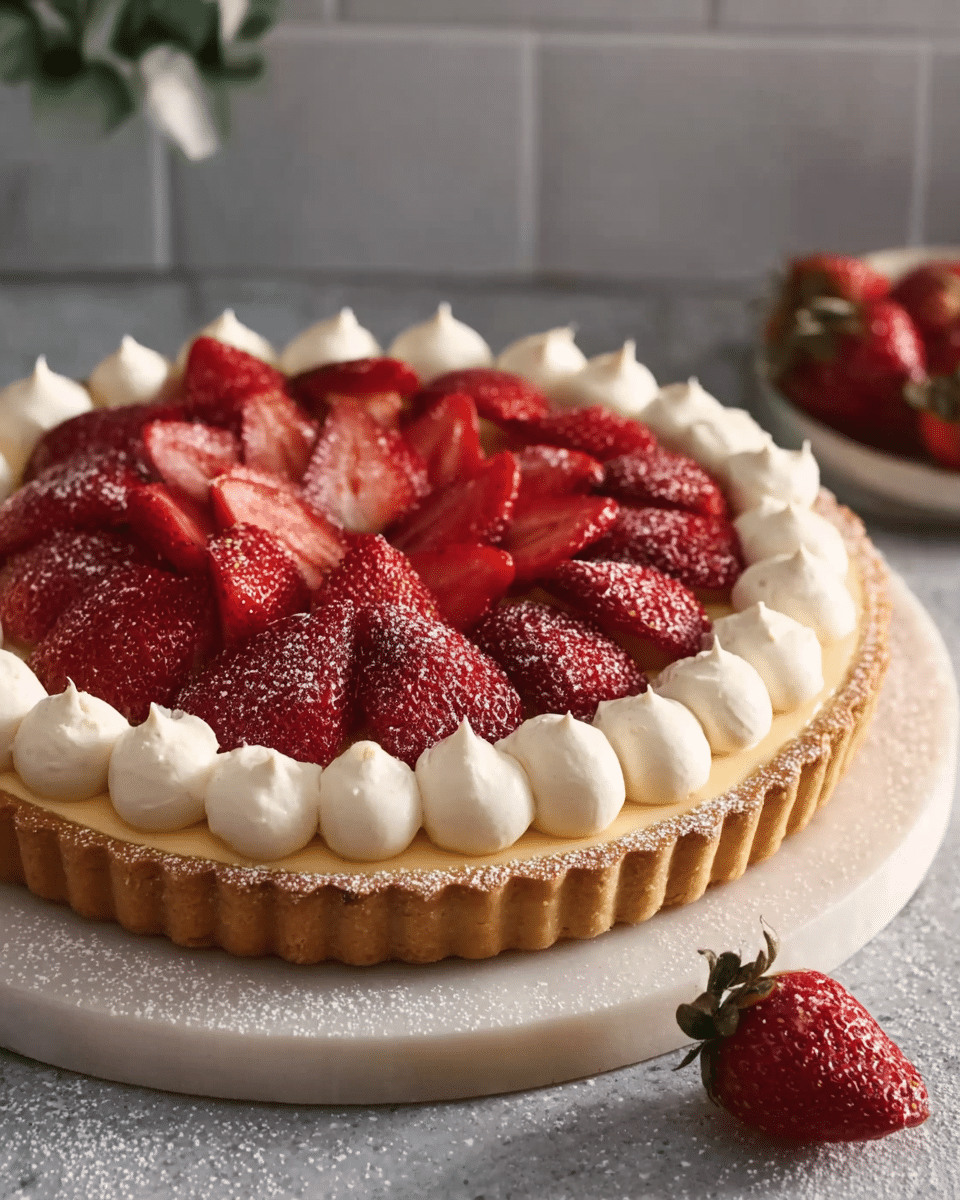 Strawberry Custard Tart