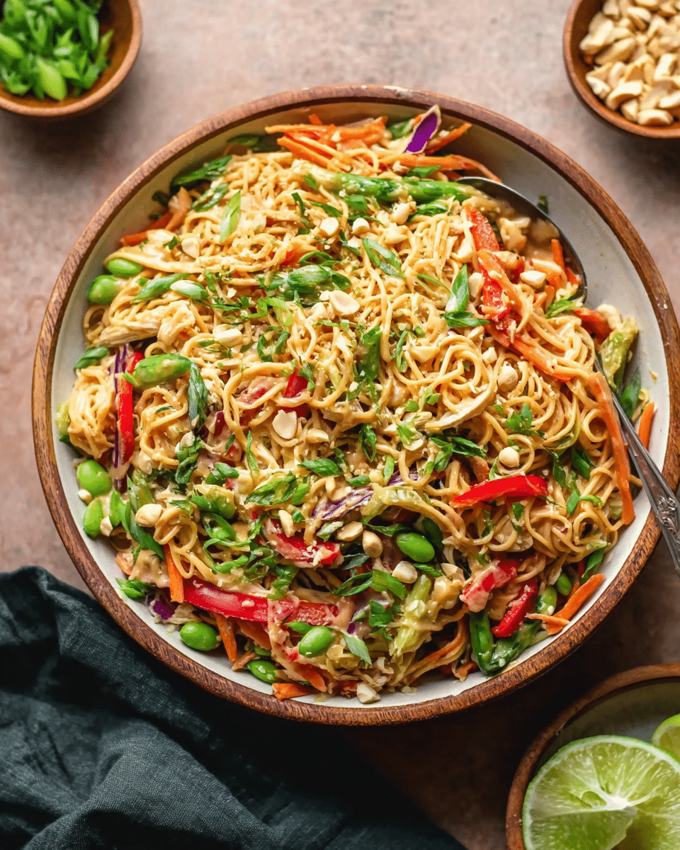 Cold Noodle Salad with Peanut Sauce