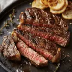 Pan Seared Buttery Garlic Ribeye Steak