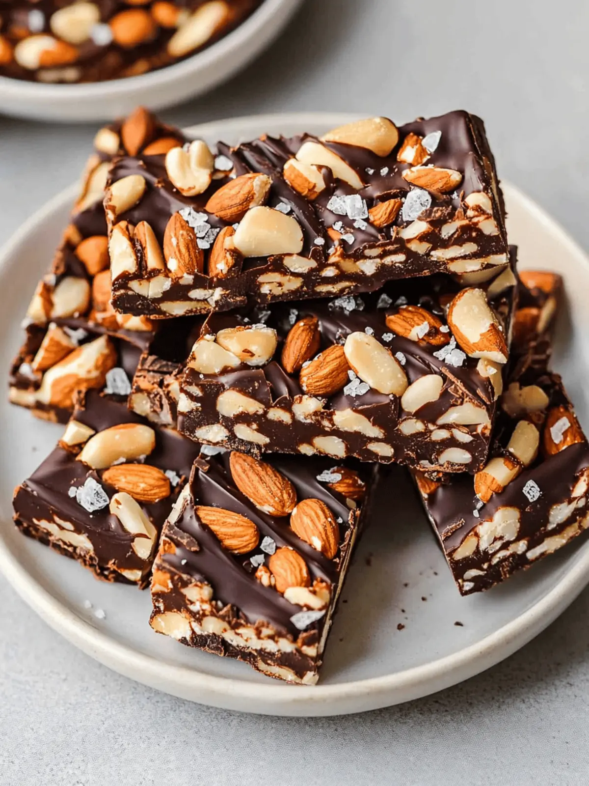 Irresistible Dark Chocolate and Sea Salt Nut Bars to Savor