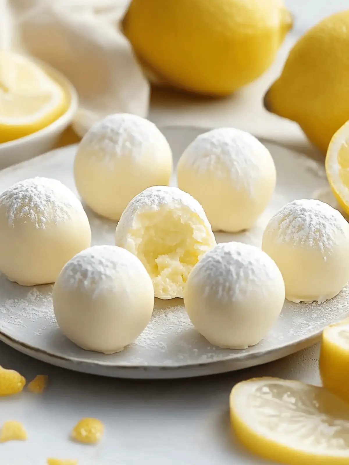 Creamy Lemon Truffles