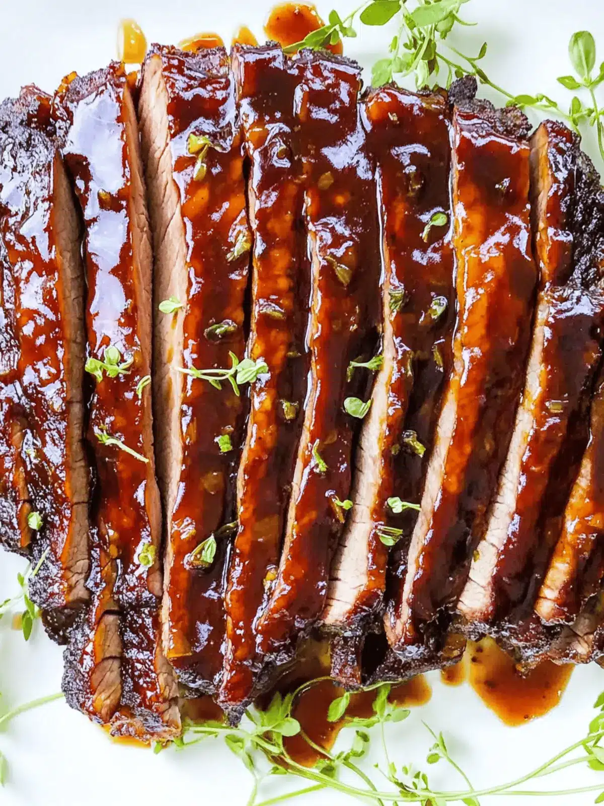 Best Sous Vide Brisket with Maple Soy Apricot Sauce Magic