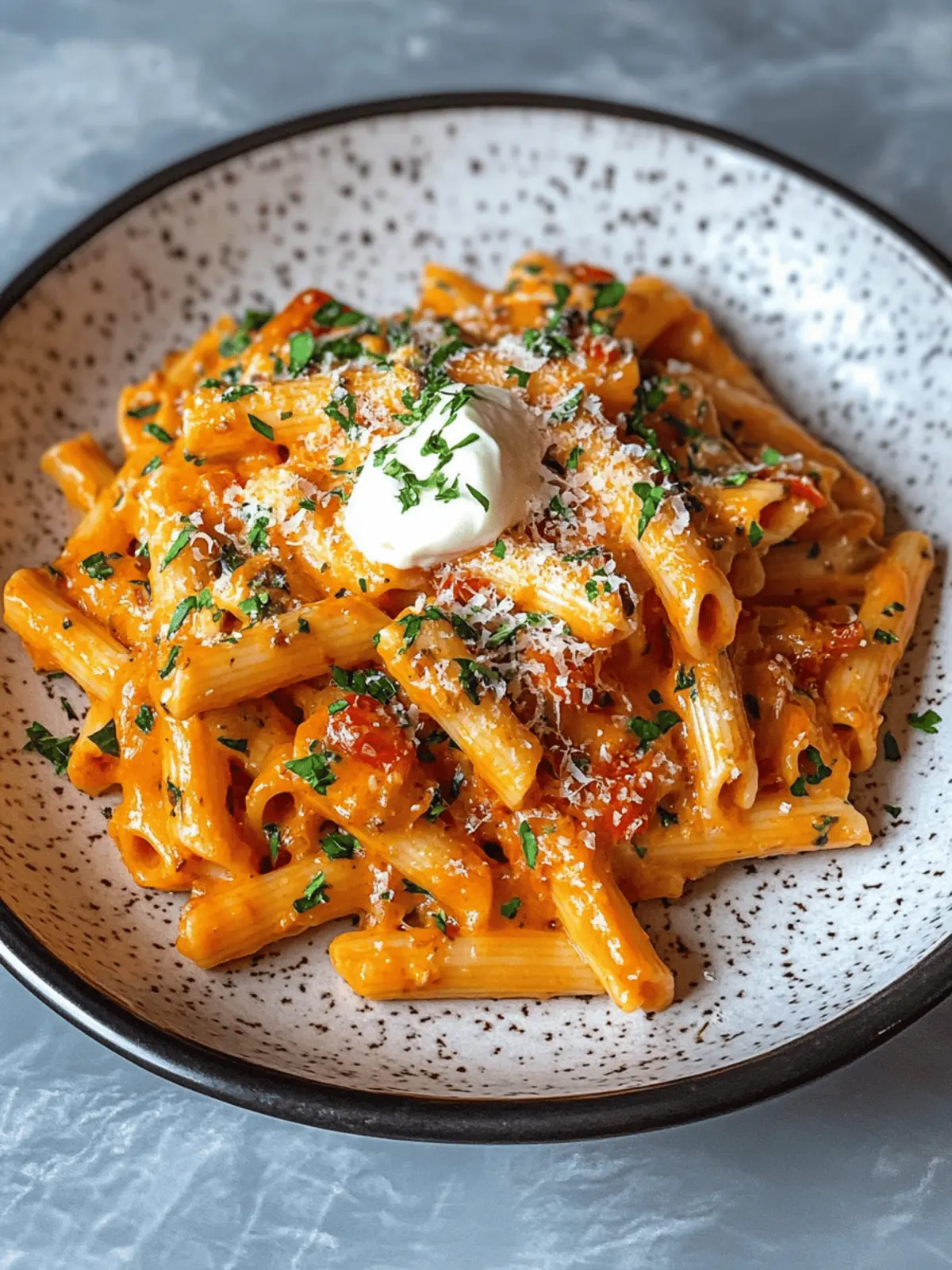 Easy and Creamy Tomato Garlic Pasta