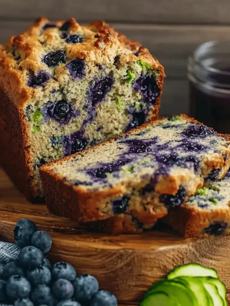 Fresh Blueberry Zucchini Bread
