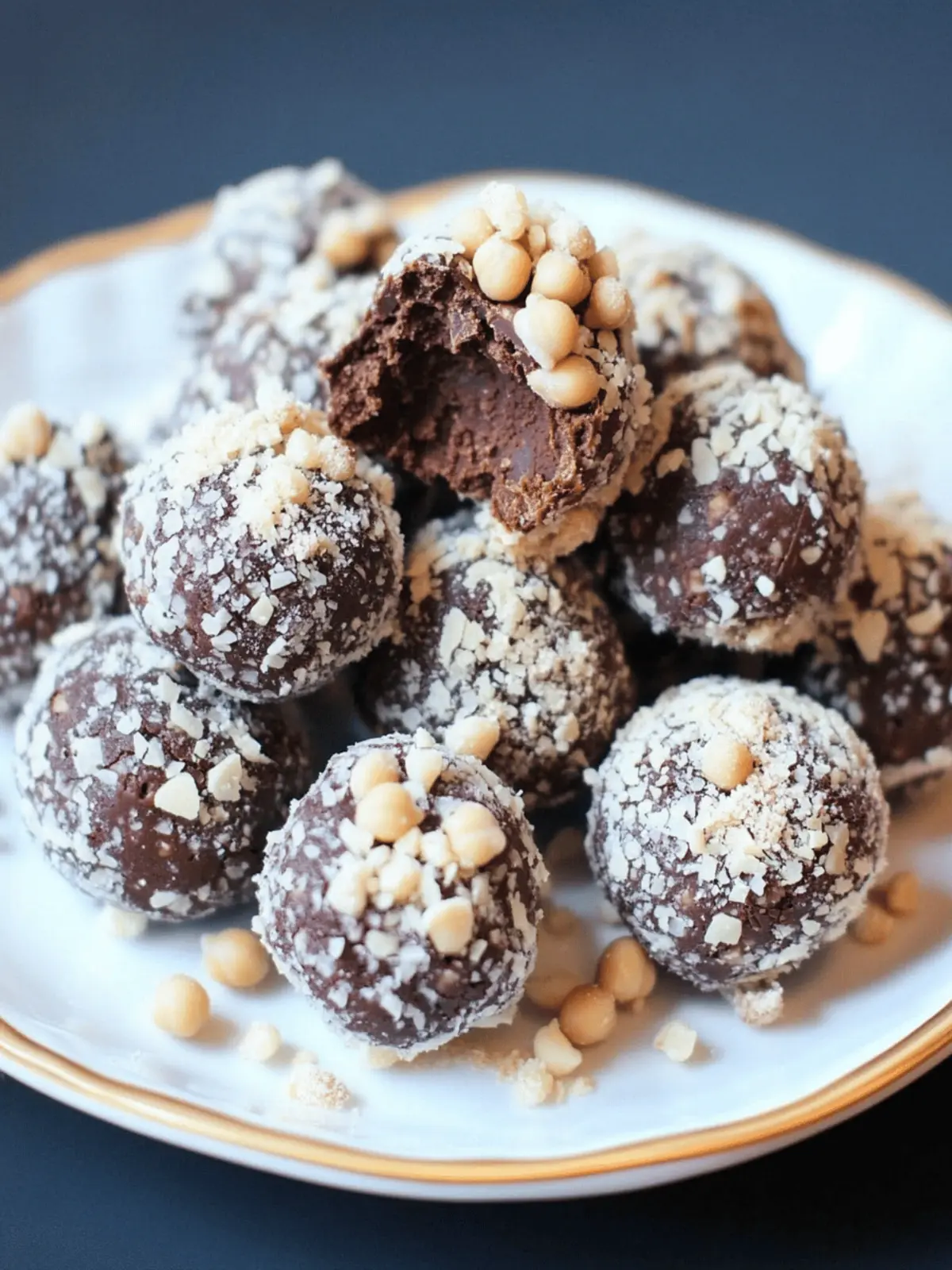 Healthy Chocolate Chickpea Truffles [Easy Recipe