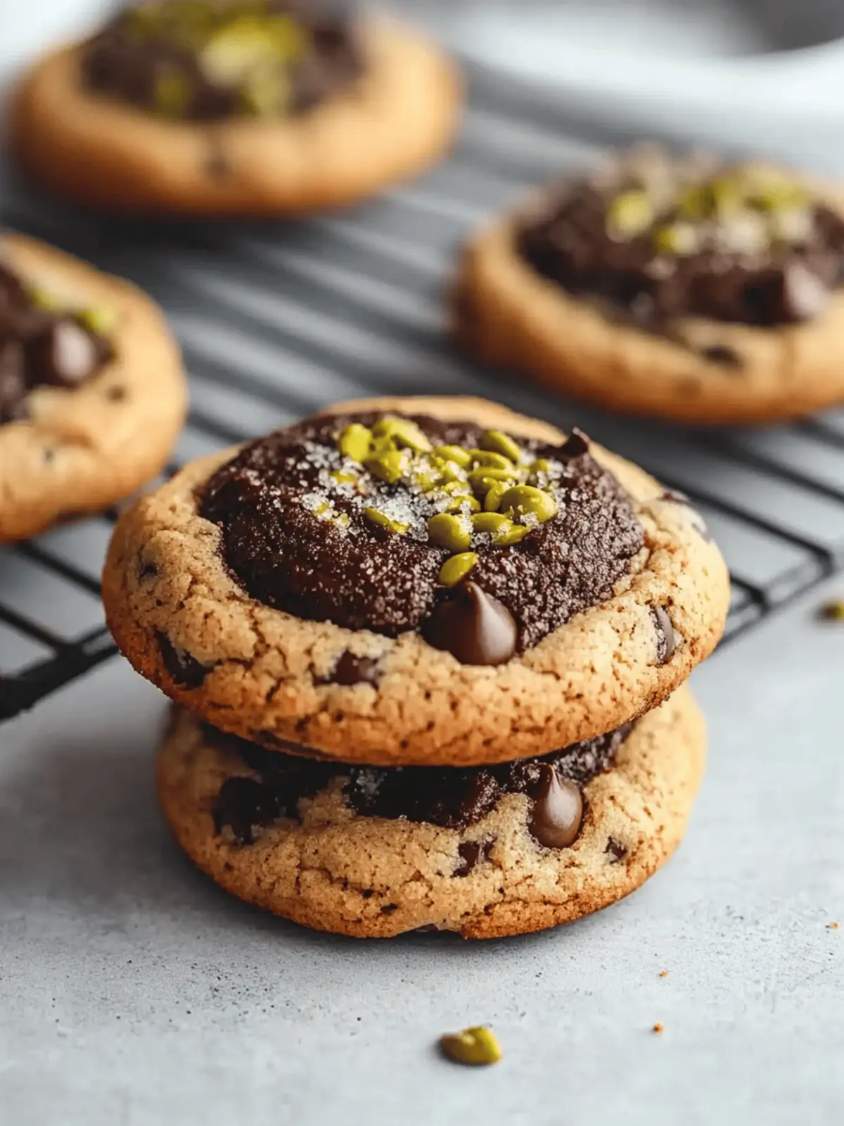Dubai Chocolate Chip Cookies