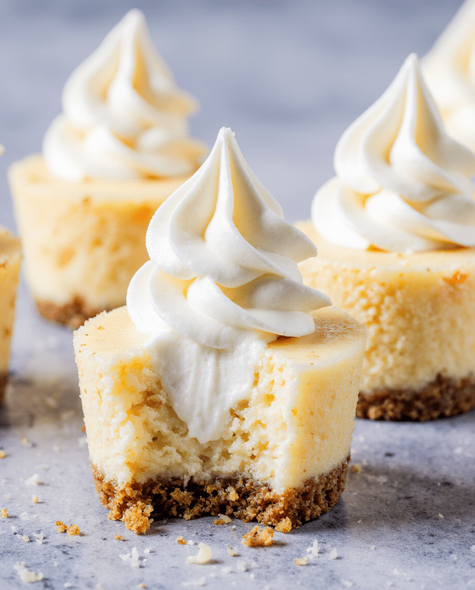 Mini Pineapple and Condensed Coconut Milk Cheesecakes