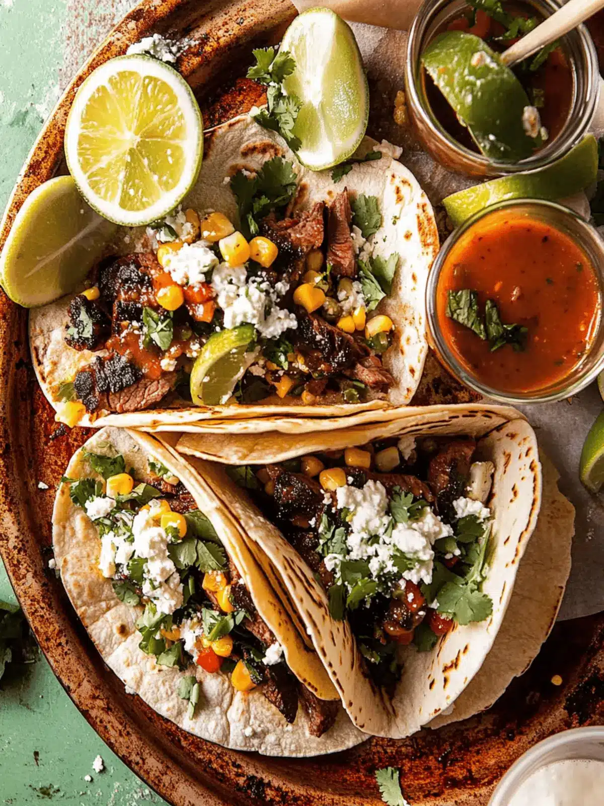 Sheet Pan Steak and Chipotle Corn Tacos for Busy Nights