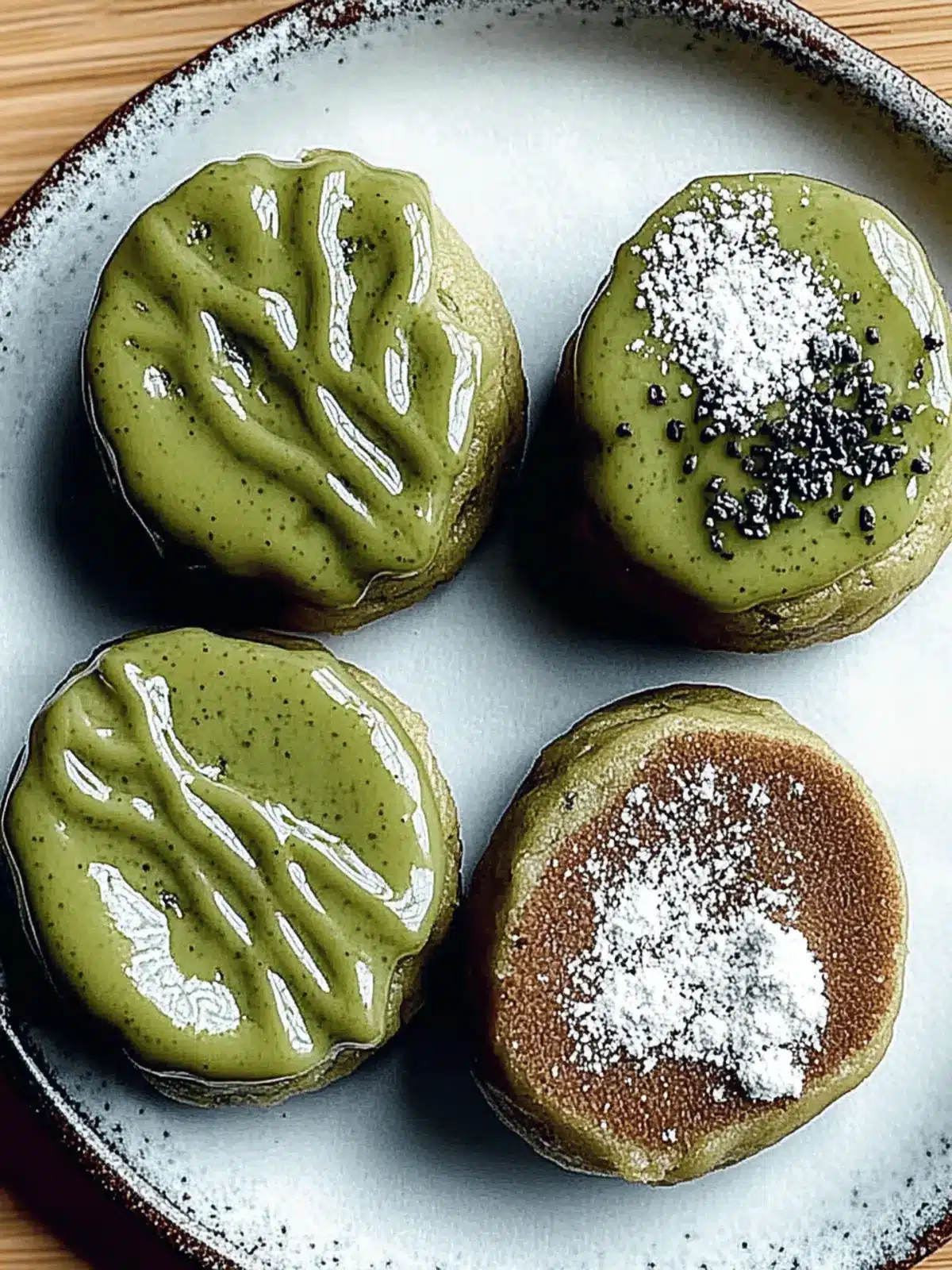 Chewy Matcha Mochi Bites