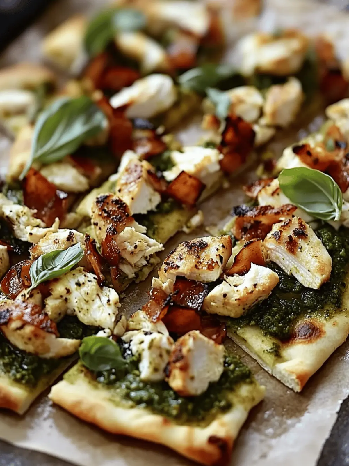 Pesto Chicken Flatbread: Quick, Customizable Delight at Home