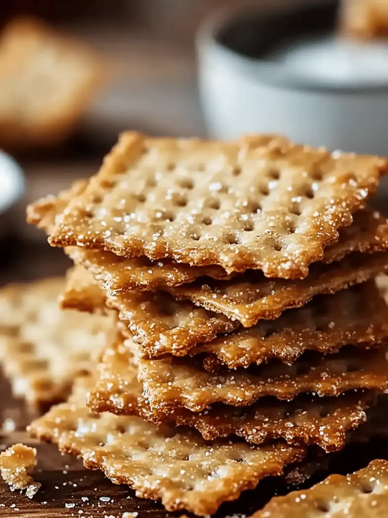 Crispy Keto Almond Flour Crackers