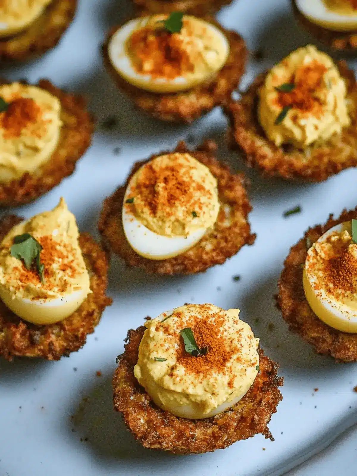 Cajun Style Fried Deviled Eggs