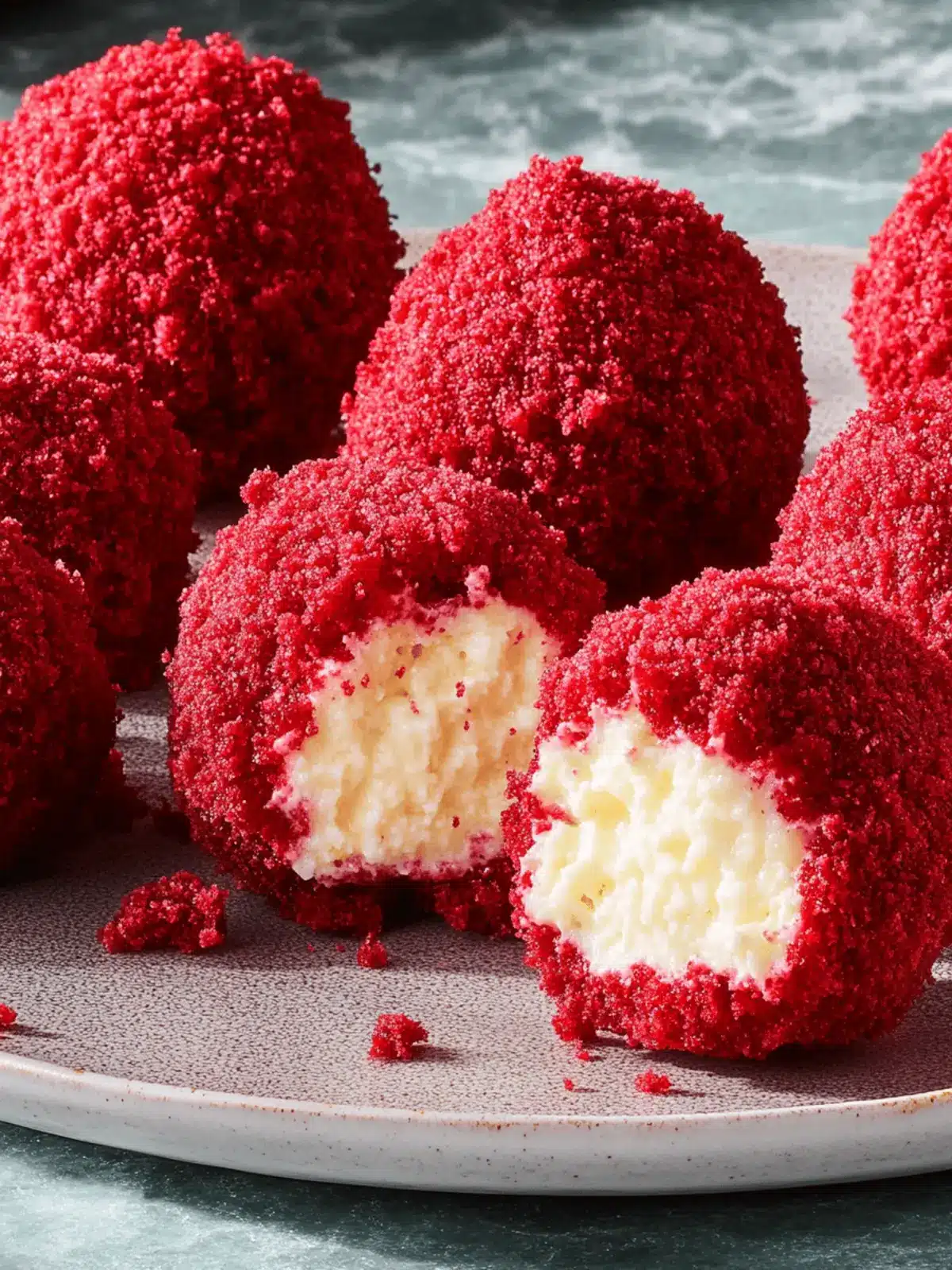 Red Velvet Cheesecake Bites