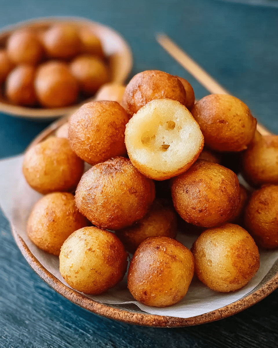 Taiwanese Deep Fried Sweet Potato Balls (3 Ingredients!)