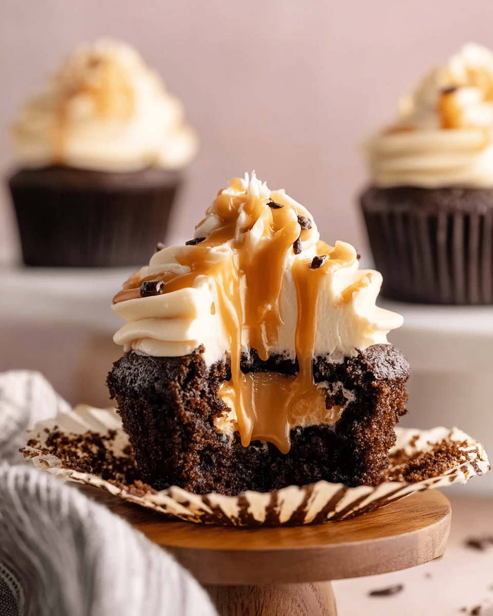 Caramel Filled Cupcakes