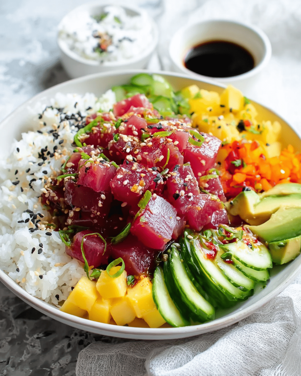 The Best Healthy Tuna Poke Bowl