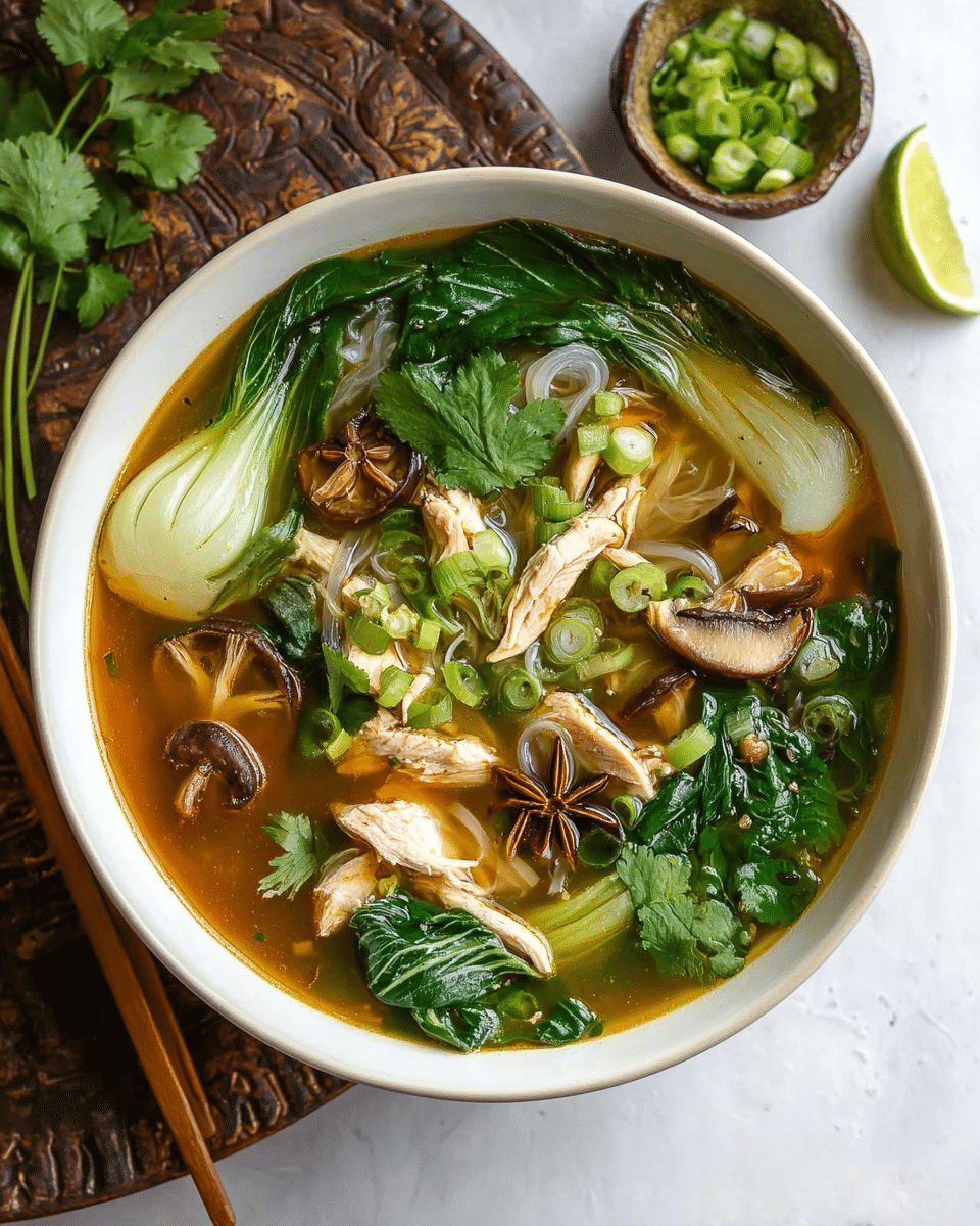 Hearty Bokchoy Chicken Soup