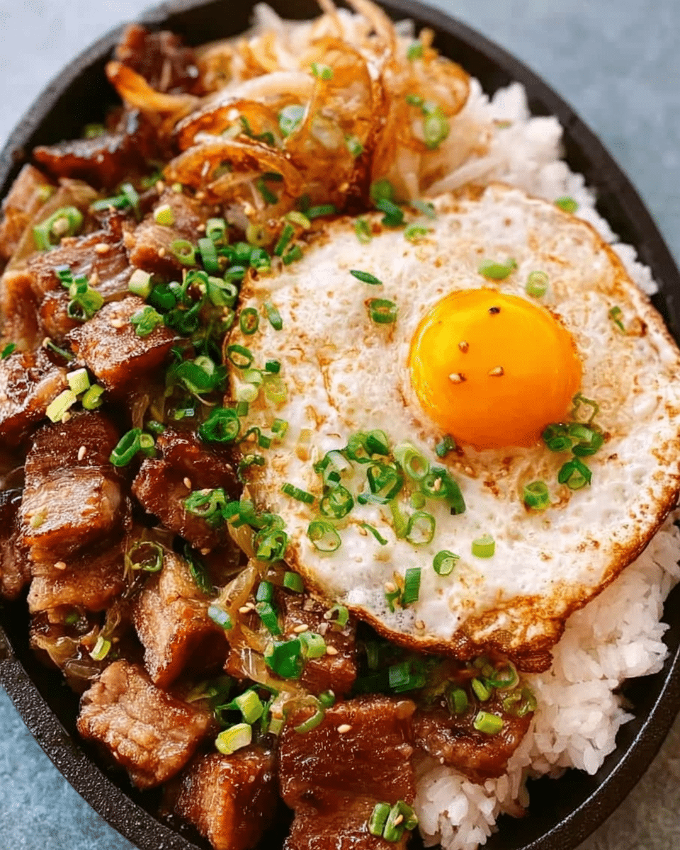 Sizzling Pork Belly Plate