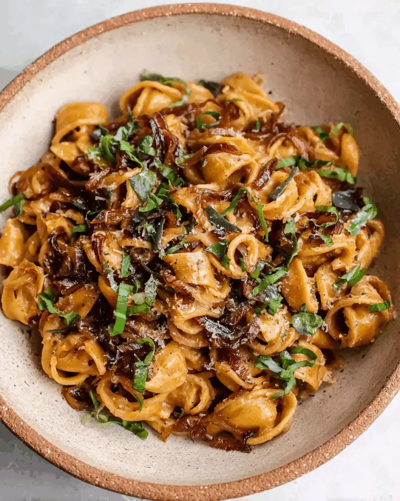 Vegan Caramelized Onion Pasta