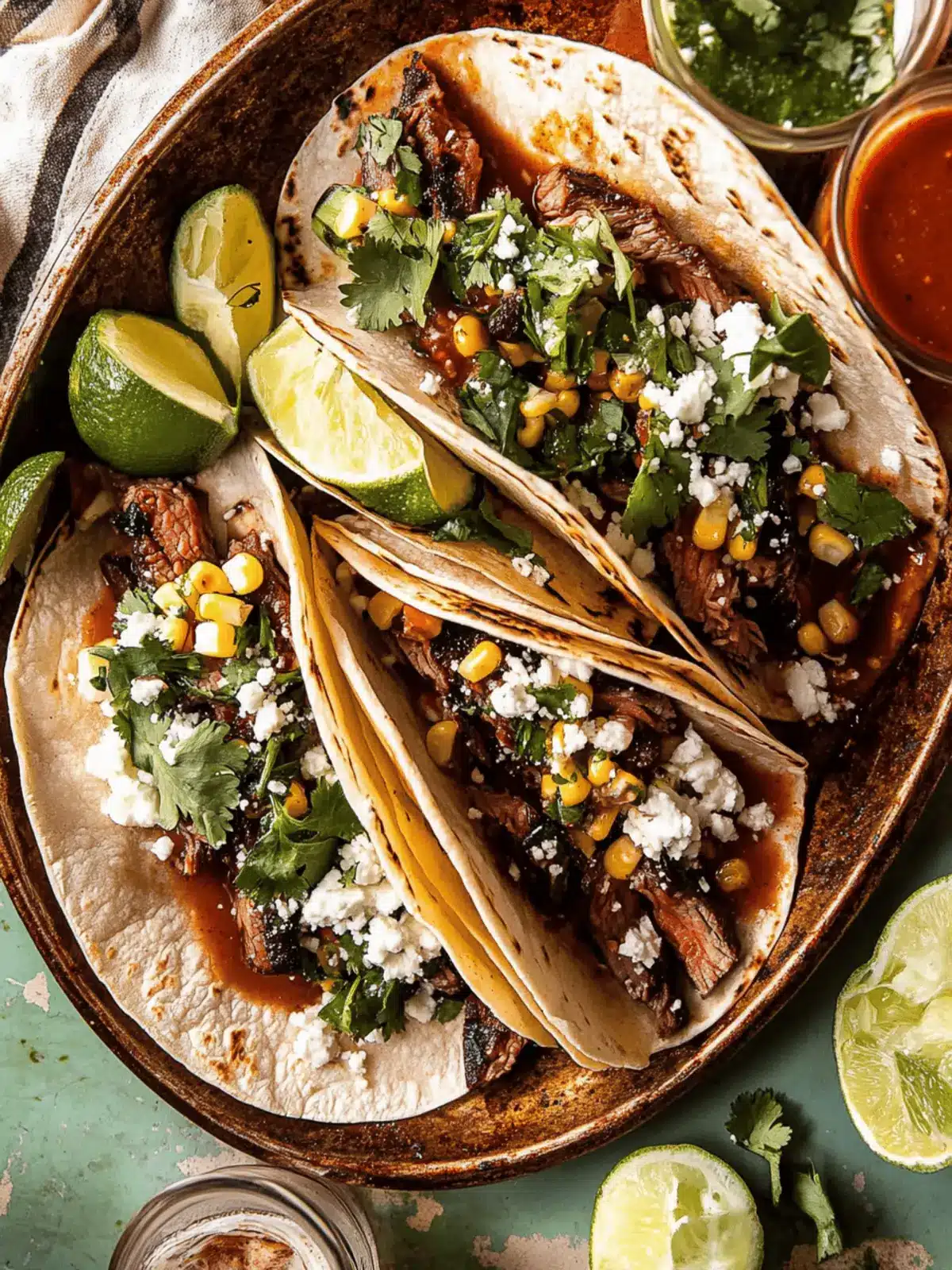 Sheet Pan Steak and Chipotle Corn Tacos for Busy Nights