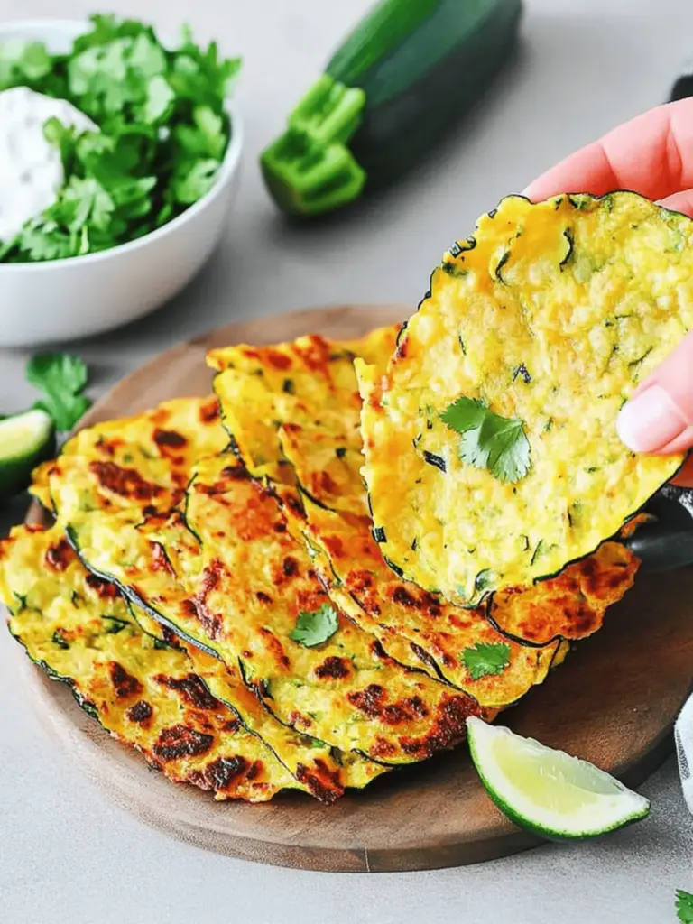Soft Zucchini Taco Shells