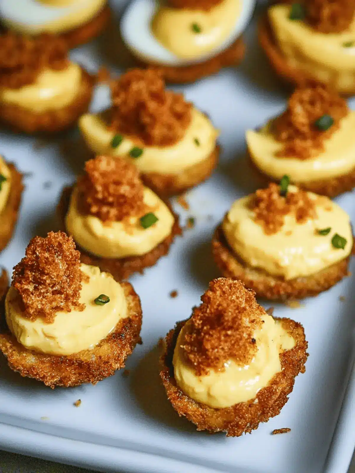 Cajun Style Fried Deviled Eggs