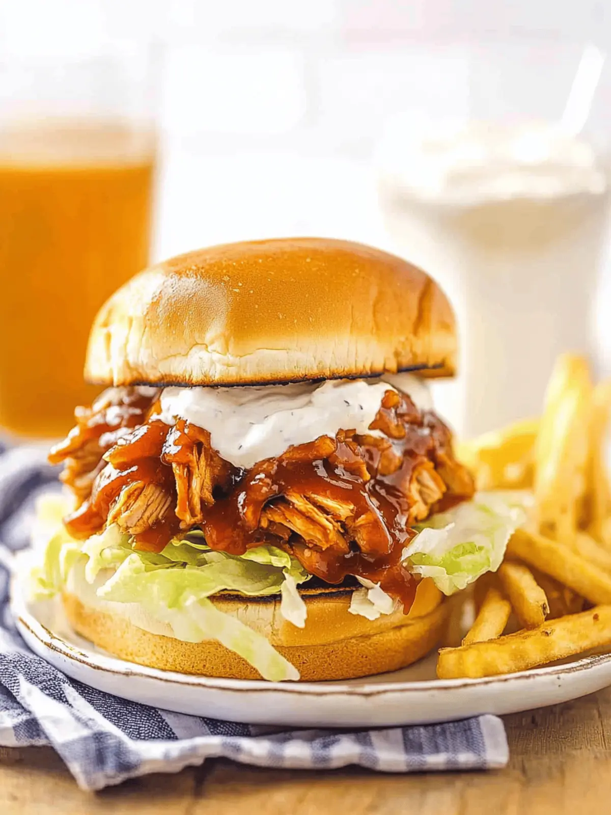 Irresistible BBQ Chicken Sandwiches with Crunchy Ranch Slaw
