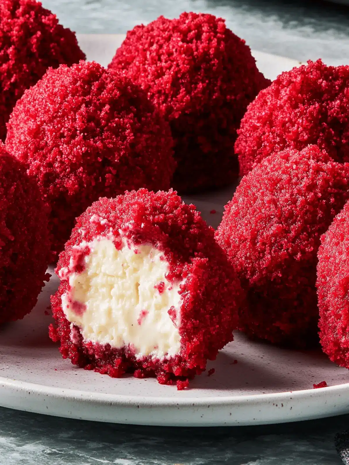 Red Velvet Cheesecake Bites