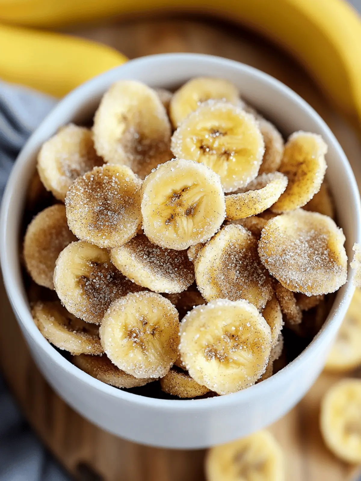 Cinnamon-Sugar Air Fryer Banana Chips