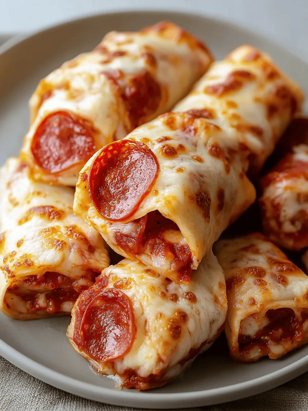 Irresistible 11 Minute Cheesy Pepperoni Pizza Roll Ups