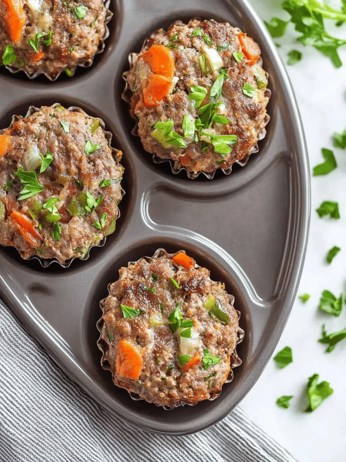 Veggie-Loaded Mini Meatloaves
